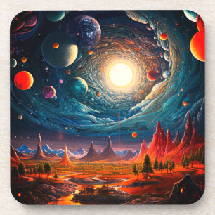 Dessous-de-verre Coucher de soleil Ai