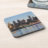 Dessous-de-verre coucher de soleil de Philly (Côté gauche)