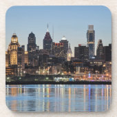 Dessous-de-verre coucher de soleil de Philly (Devant)