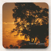 Dessous-de-verre Coucher de soleil de Savannah (Devant)