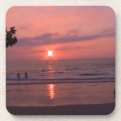 Dessous-de-verre Coucher de soleil hawaïen (Devant)