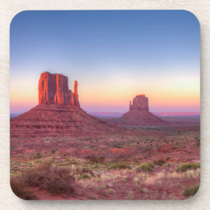 Dessous-de-verre Coucher de soleil sur la vallée du Monument en Ar