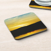 Dessous-de-verre Coucher de soleil sur le lac Mt Yellow (Côté gauche)