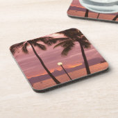 Dessous-de-verre Coucher de soleil sur Moorea depuis la plage de So (Côté gauche)