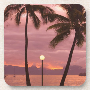 Dessous-de-verre Coucher de soleil sur Moorea depuis Sofitel Maeva