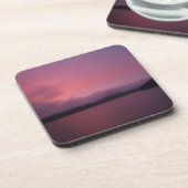 Dessous-de-verre Coucher de soleil violet sur le lac Arrowhead (Côté gauche)