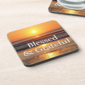 Dessous-de-verre Coucher du soleil béni et reconnaissant dans des (Côté gauche)