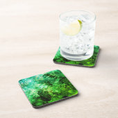 Dessous-de-verre Couches de cristaux verts (Côté Droit)