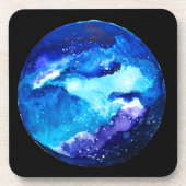 Dessous-de-verre Couleur d'eau nébuleuse de la galaxie de la planèt (Devant)