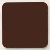 Dessous-de-verre Couleur solide Brown profonde (Devant)