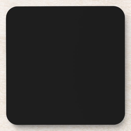 Dessous-de-verre Couleur unie : Noir (Devant)