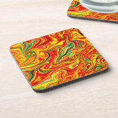 Dessous-de-verre Couleurs Chaudes Peinture Motif. Commandez dès mai (Côté gauche)
