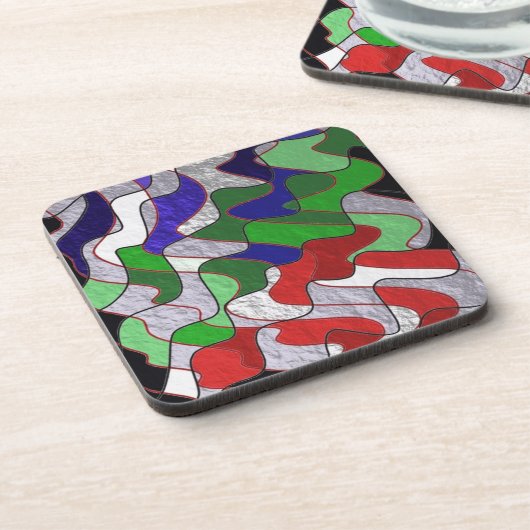 Dessous-de-verre Couleurs croisées (Côté gauche)