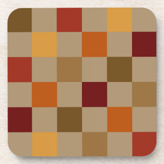 Dessous-de-verre Couleurs d'automne À damiers