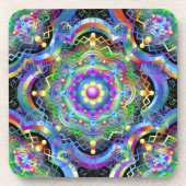 Dessous-de-verre Couleurs de l'univers mandala (Devant)