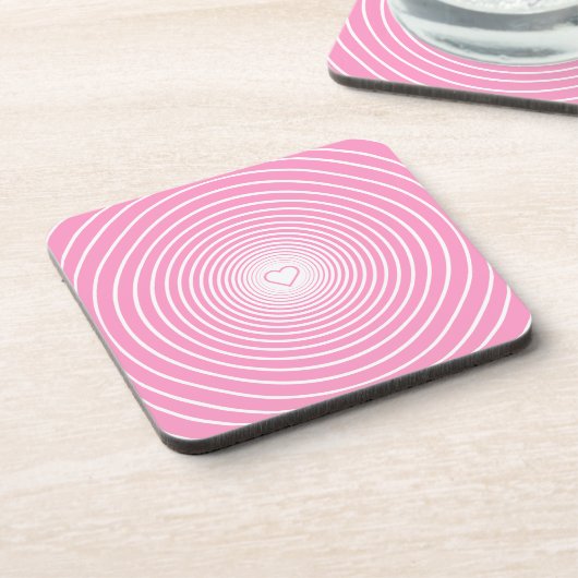 Dessous-de-verre Couleurs personnalisées Beverage Coaster - Amour - (Côté gauche)
