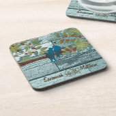 Dessous-de-verre Country Chic Inséparables assis dans un arbre (Côté gauche)