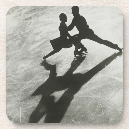 Dessous-de-verre Couple de patinage sur glace (Devant)