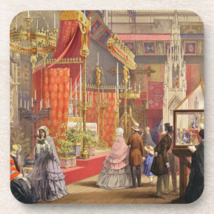 Dessous-de-verre Cour médiévale, conçue par Pugin, plat 40 de "