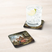 Dessous-de-verre Cour rustique (Côté Droit)