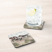 Dessous-de-verre Courez comme le vent - Galloping Paint Horses (Côté Droit)