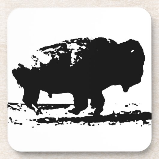 Dessous-de-verre Courir Buffalo Bison Pop Art (Devant)