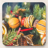 Dessous-de-verre Couronne de Noël (Devant)