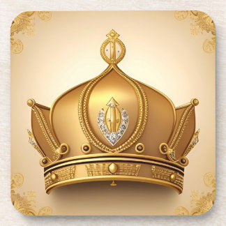Dessous-de-verre Couronne dorée élégante