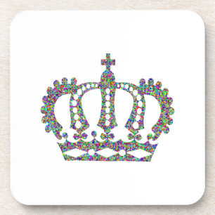 Dessous-de-verre Couronne royale en motifs