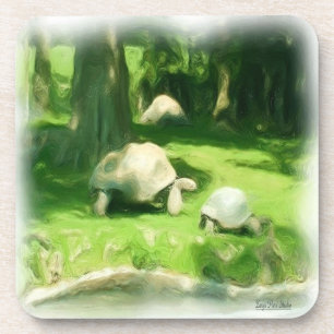 Dessous-de-verre Course de tortues