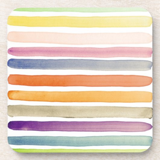 Dessous-de-verre Courses peintes à la main de brosse d'aquarelle, (Devant)