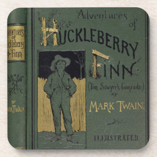 Dessous-de-verre Couverture des "aventures de Huckleberry Finn" par