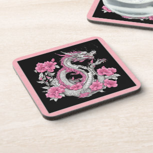 Dessous-de-verre Couvre-pain à dragon de fleurs
