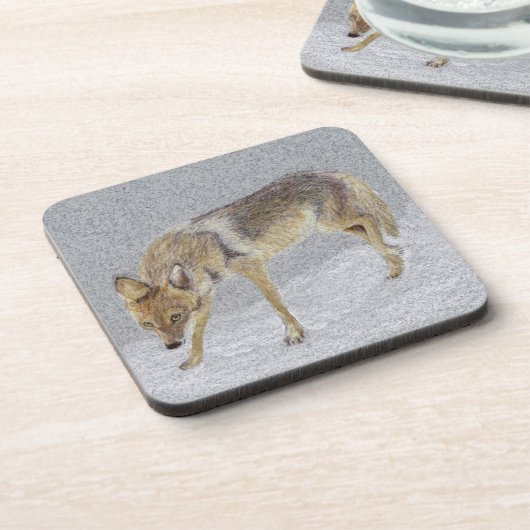 Dessous-de-verre Coyote (Côté gauche)