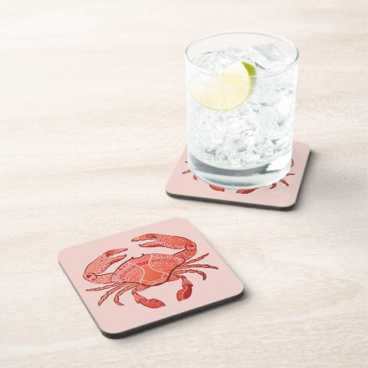 Dessous-de-verre Crabe de style (Côté Droit)