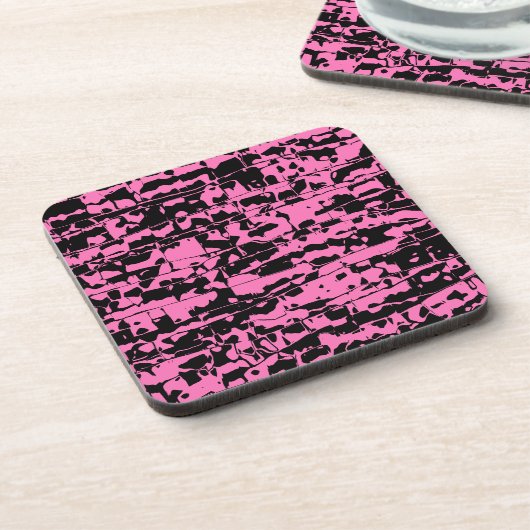 Dessous-de-verre Crackle Abstrait (Côté gauche)