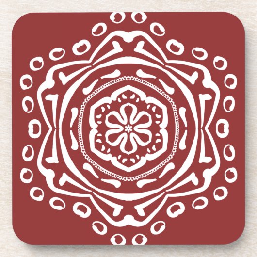 Dessous-de-verre Cranberry Mandala (Devant)
