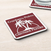 Dessous de verre Cranberry Palms (Côté gauche)