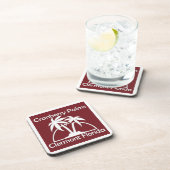 Dessous de verre Cranberry Palms (Côté Droit)