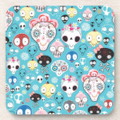 Dessous-de-verre Crâne riant de texture (Devant)