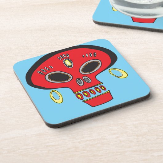 Dessous-de-verre Crâne tribal (Côté gauche)