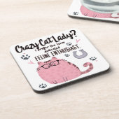 Dessous-de-verre Crazy Cat Lady? Funny Cat Lover Gift  (Côté gauche)
