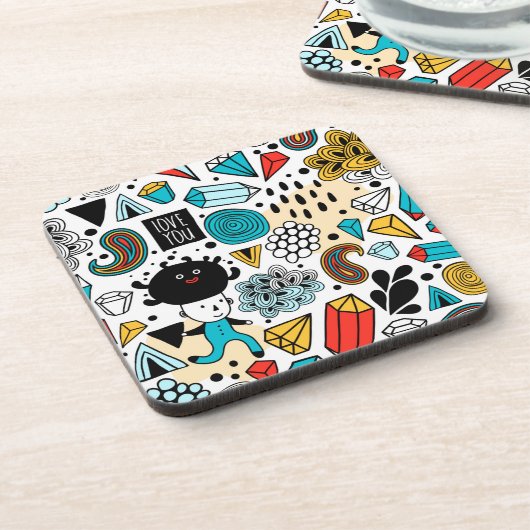 Dessous-de-verre Crazy head (Côté gauche)