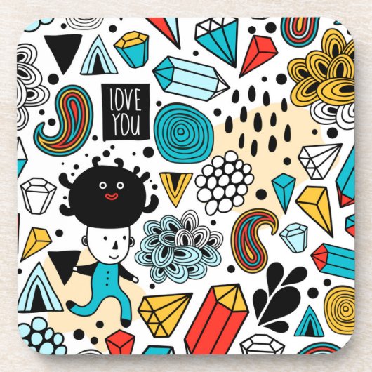 Dessous-de-verre Crazy head (Devant)