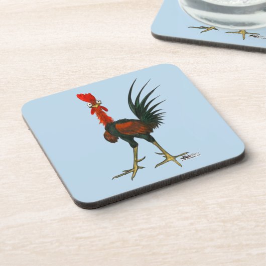 Dessous-de-verre Crazy rooster (Côté gauche)