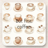 Dessous-de-verre Cream Coffee Cups (Devant)