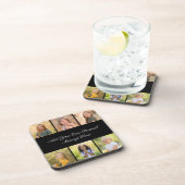 Dessous-de-verre Create Your Own 6 Photo Collage Add Your Greeting (Côté Droit)