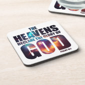 Dessous-de-verre Création chrétienne : les cieux déclarent gloire d (Côté gauche)