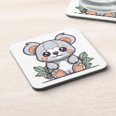 Dessous-de-verre Création de Koala Vector Magique Kawaii (Côté gauche)