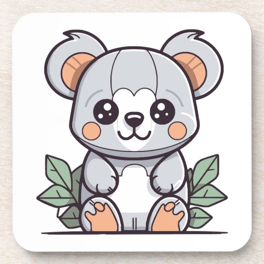 Dessous-de-verre Création de Koala Vector Magique Kawaii (Devant)